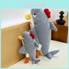 Shark Chicken Plush Toy Soft Stuffed Animal Gift For Kids And Teens