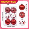 6 Pieces Christmas Ball Ornaments Party Supply Xmas Tree Decorations for Indoor