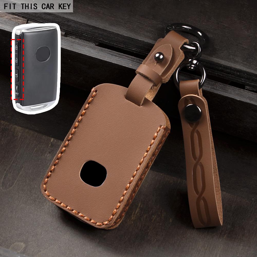 Leather Key Case Shell Fob for Mazda 3 Alexa CX4 CX5 CX-5 CX8 CX-30 CX30 2019 2020 Protector Accessories