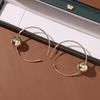 Exaggerated Metal Ball Large Earrings Earrings, High-End Silver Needle Earrings, Simple And Cold Wind Earrings, Jewelry