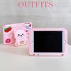 Cute Strawberry Bear Case for iPad Applicable to Samsung tablet and Redmi pad 2 SE 9.7 8.7 11" silicone case with pen slot Cute girl Kids tablet case