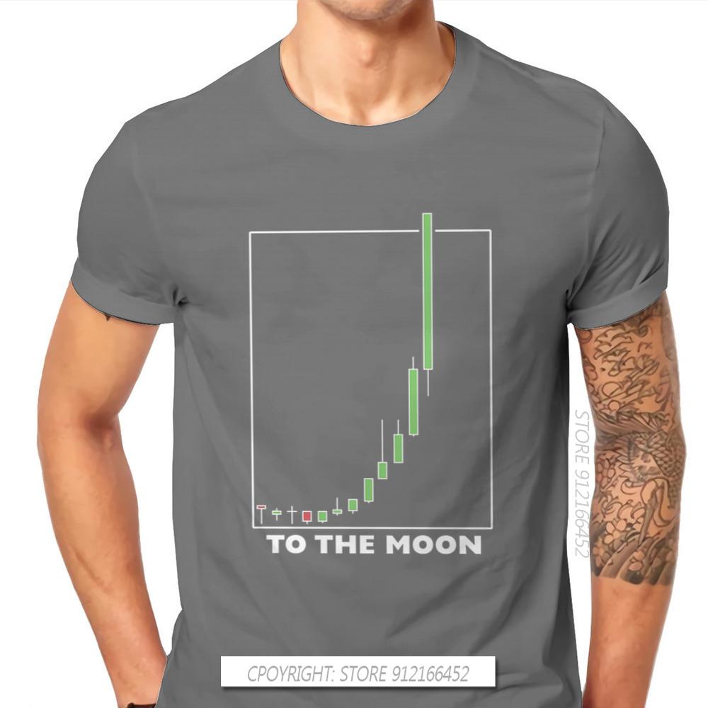 To The Moon Classic Wallstreetbets Stock Option Trading T Shirt Classic Graphic Big Size TShirt Big Sales Men