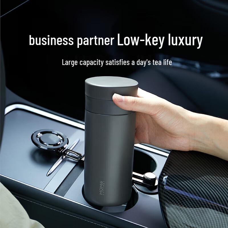 MOMOCONCEPT Portable Pop-Up Lid Tea Thermos
