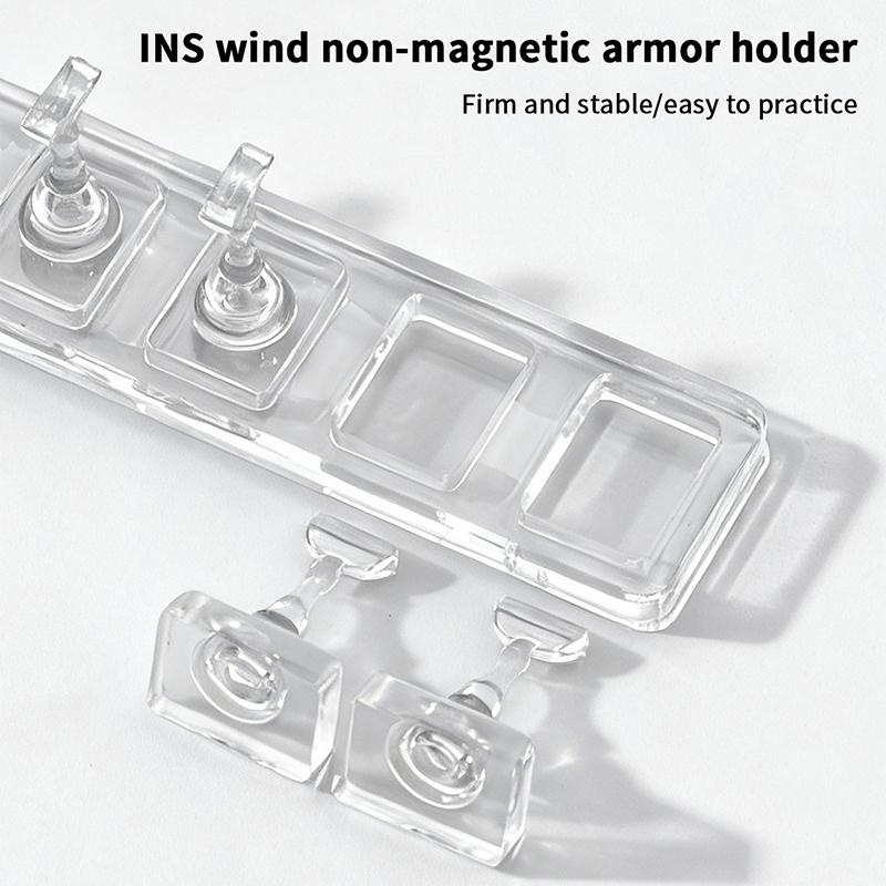 1/5/10 Gitter Nicht-Magnetischer Nagelständer Muster Nägel Display Nagellackhalter Nagelspitzen Wiederverwendbar