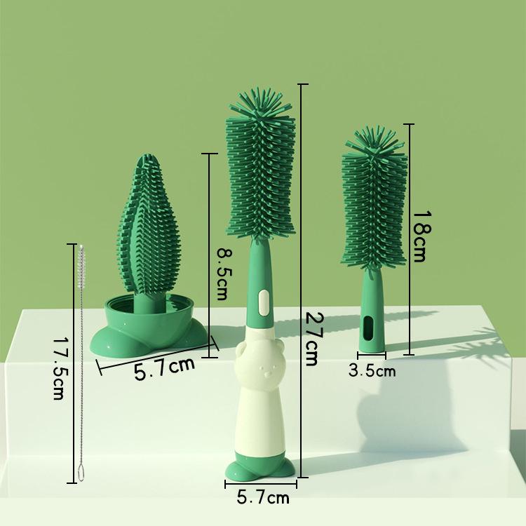 

Эксклюзивная для Юго-Восточной Азии силиконовая щетка для детских бутылочек 3-в-1 зелёный