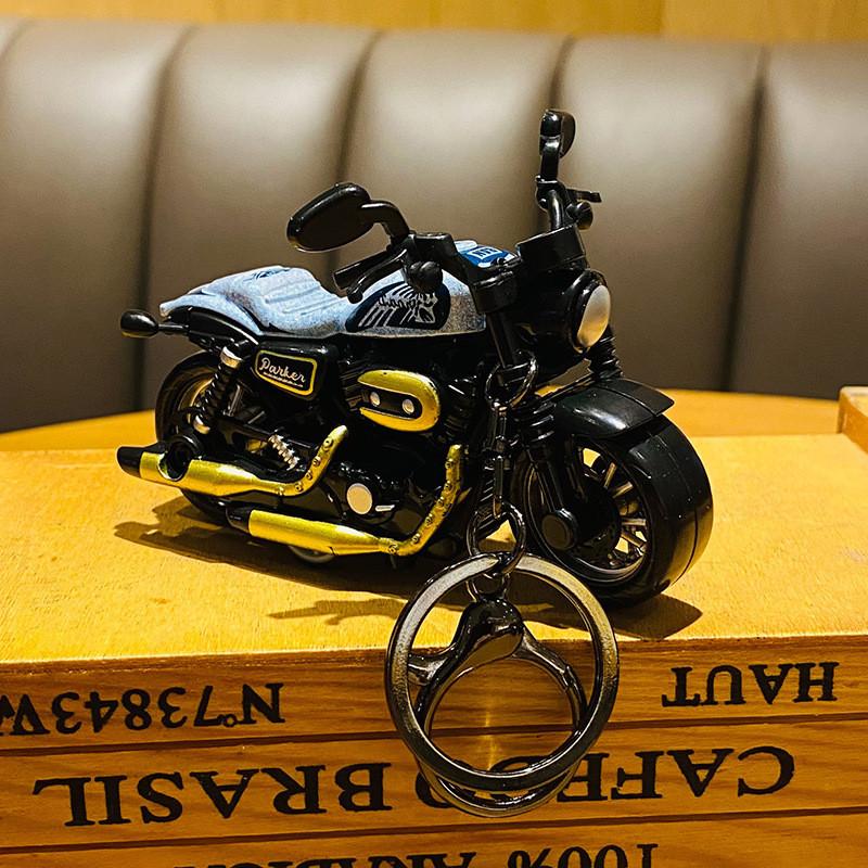 Stylish Cartoon Alloy Motorcycle Keychain Cute Accessory For School Bags And Keys