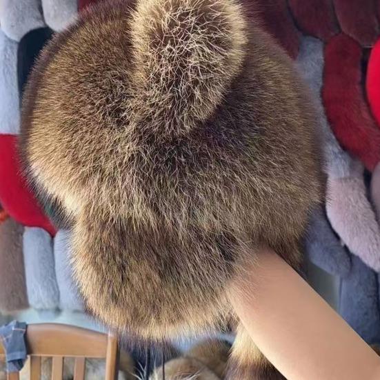 Chapeau d'hiver pour enfants adultes Forme raton laveur Fausse fourrure Isolation thermique Coupe-vent