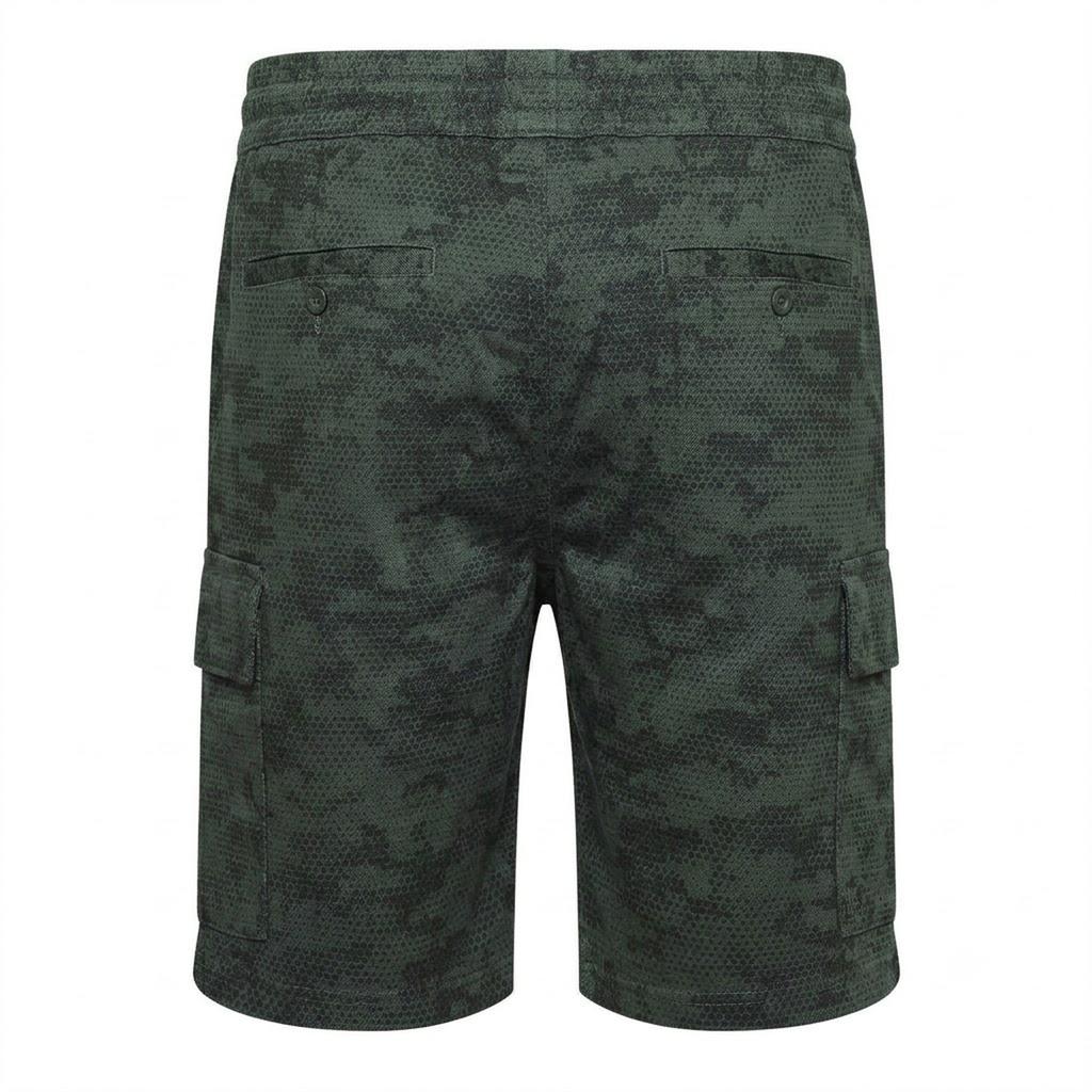 Crosshatch Mens Janscore All-Over Print Cargo Shorts