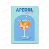 Koktejl Aperol Šampaňské Nápoj Barevný Bar Nástěnná malba Obraz na plátně Severské plakáty a tisk