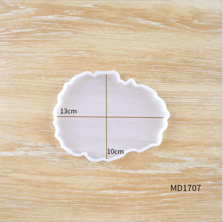 1Pcs Wave Coaster Table Mold Silicone Diy Baking Mirror Resin Cloud Epoxy Mold