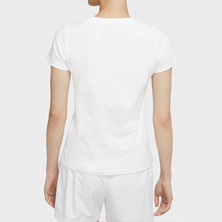 Nike Sportswear Casual Short Sleeve T-Shirt Women Tops White CV9165-100