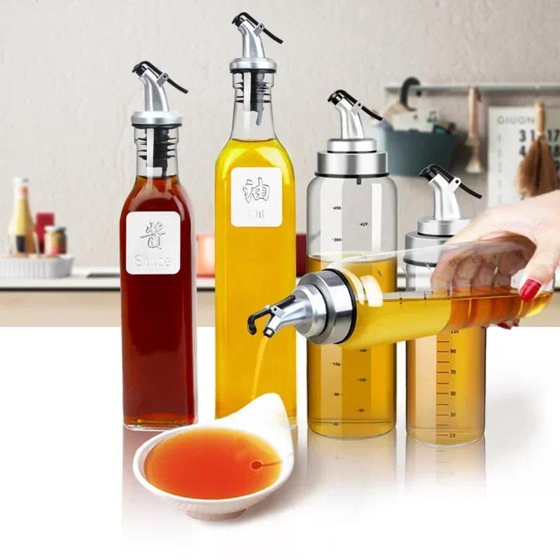 1/3Pcs Oil Bottle Stopper Cap Dispenser Sprayer Lock Wine Pourer Sauce Nozzle Liquor Leak-Proof Plug Bottle Stopper Kitchen Tool