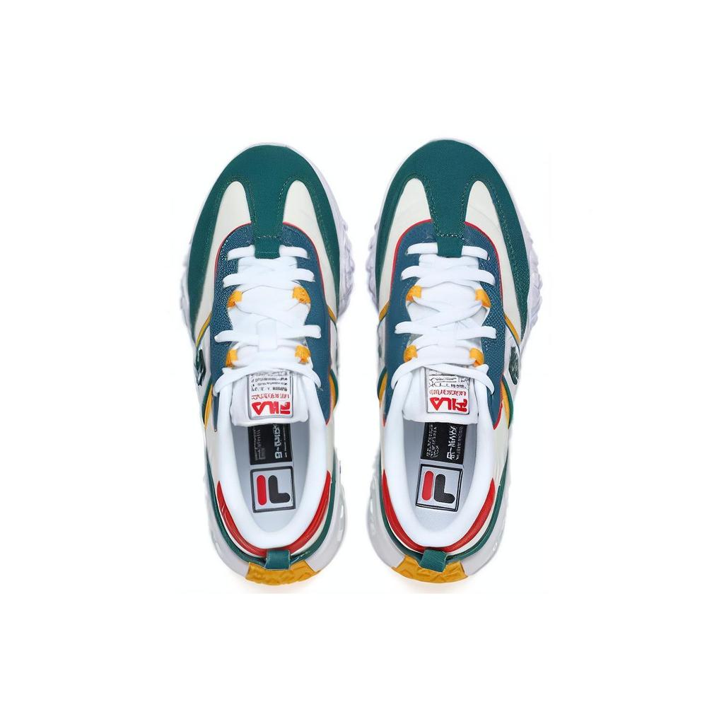 Fila Brick Retro Sports Low-Top Lifestyle Shoes Women Sneakers White Green F12W211119FSB
