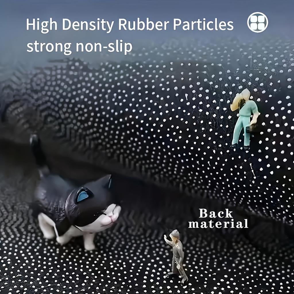 Golden Diamond Velvet Dot Plush Geometric Area Mat - Non-Slip Green/Orange/Gray Modern Leaf Design for Living Room & Bedroom