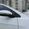 For VW Golf 7 MK7 MK7.5 2013~ Car Front Triangle Window Louver Side Shutter Blind Shades Cover Trim Sticker Vent Carbon Auto