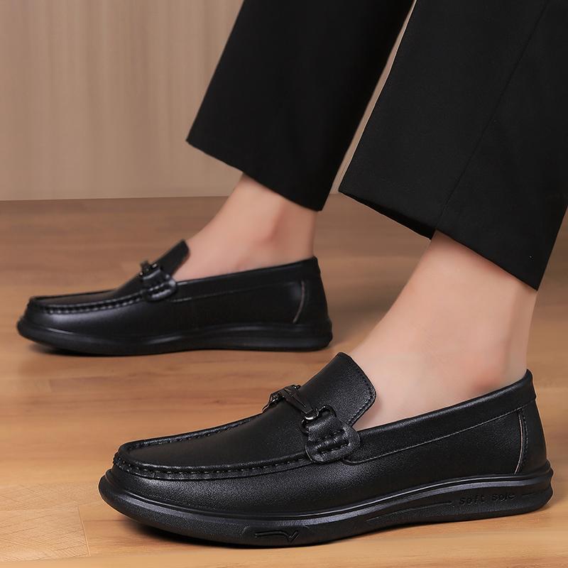 Fashion Genuine Leather Slip On Footwear Office Leisure Man Driving Shoes Driving Flats Handmade Men's Business Loafers Casual Shoes