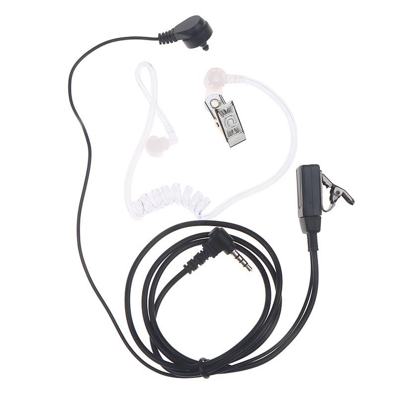 Auricolare 3,5 mm 1 Pin Radio Copertura Aerea Tubo Acustico Auricolari Cuffie Con Microfono PTT
