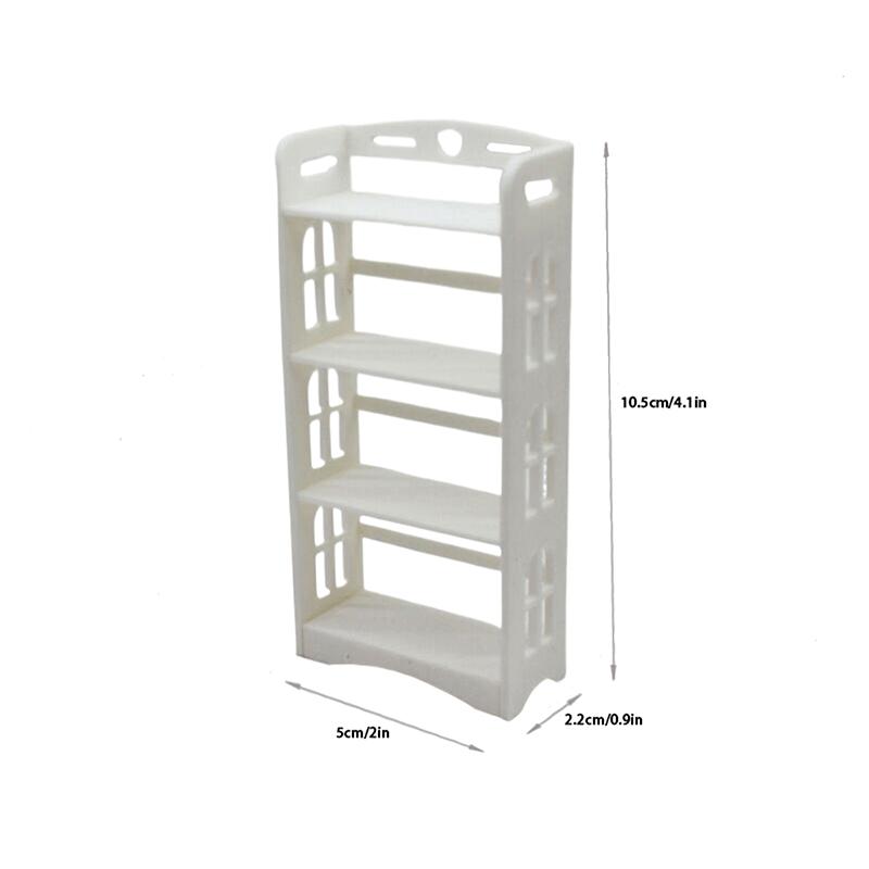 1:12 Dollhouse Miniature Storage Rack Multifunctional Rack Bookcase Furniture Home Model Decor Toy Doll House Accessories