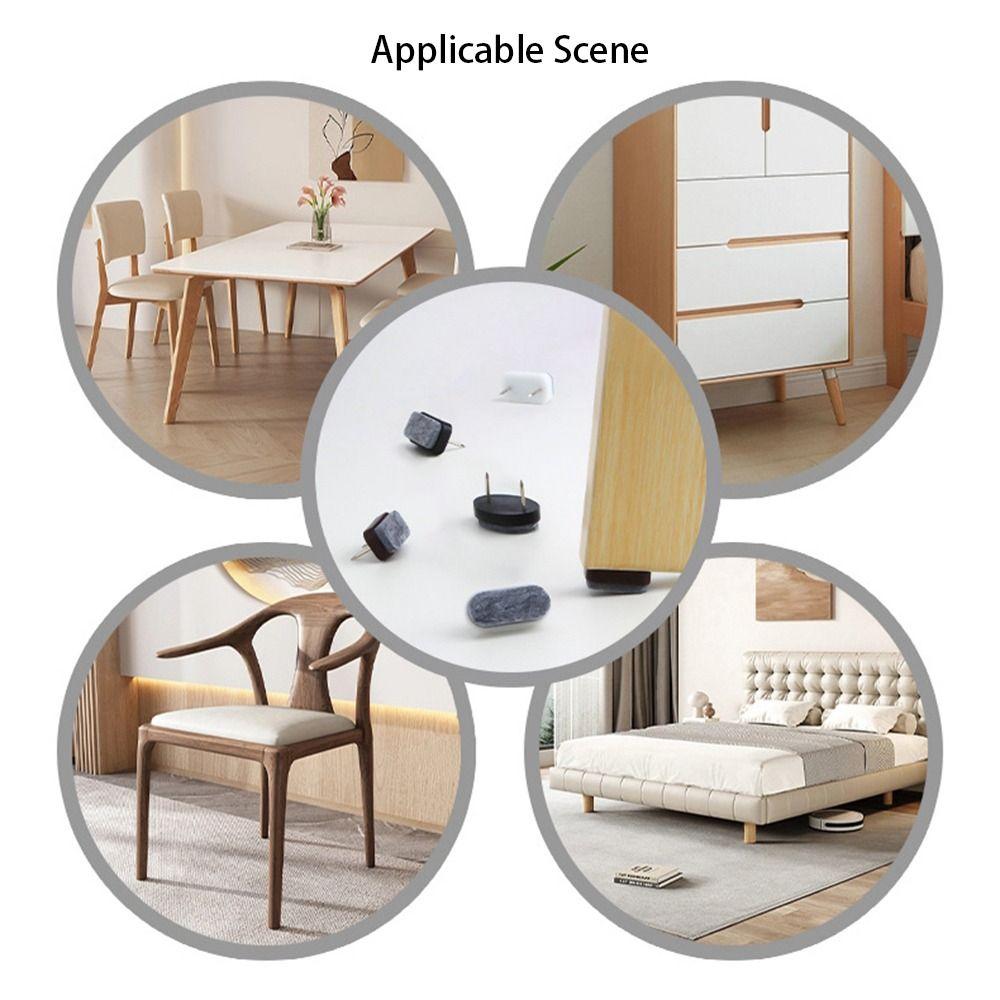 10pcs/set Moisture-proof Sofa Foot Nail Non-slip Scratch Protector Mat  Furniture Accessory