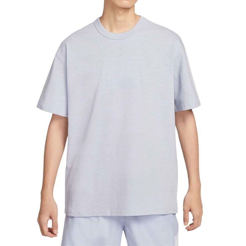 

Nike Дышащая футболка с круглым вырезом, повседневная, со спущенным плечом, с коротким рукавом, мужская, HQ9239-057 2XL