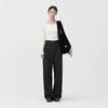 Pleatsmama Big Shoulder Bag Glitter Black