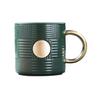 Electroplated Ceramic Mug with Coaster