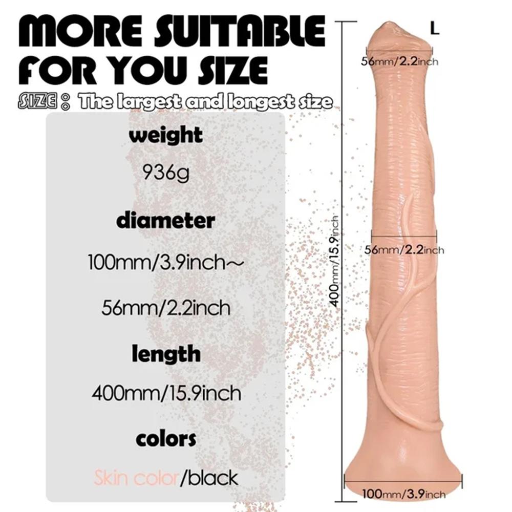 Super Large Realistic Horse Monster Dildo Big Long Dildos with Strong Suction Cup PVC Huge Adult Sex Toys for Men Women Anal Vaginal Masturbation