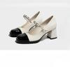 Anti-slip Shoes, Quality Leather Shoes, Women's Thick-soled Single Shoes, High Heels