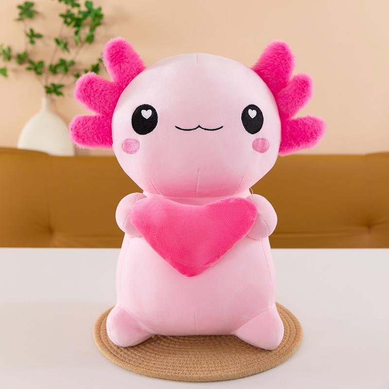 Morbido Peluche Axolotl in 4 Colori Dinosauro Esagonale Peluche Animale Regalo Carino Per Coppie