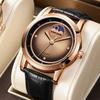 KIMSDUN Nové Sun God Golden Shidon Pánské hodinky Pánské hodinky Špičkové nemechanické hodinky Vodotěsné Quartz hodinky Moon Phase