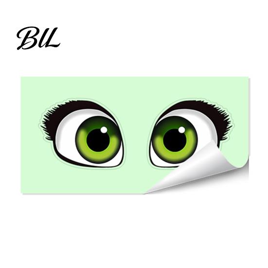 Novice-friendly Wall Art Luminous Eyes Toilet Stickers Removable Glow in The Dark Living Room Eye Sticker Seat Cover Decals for Lavatory Bathroom G