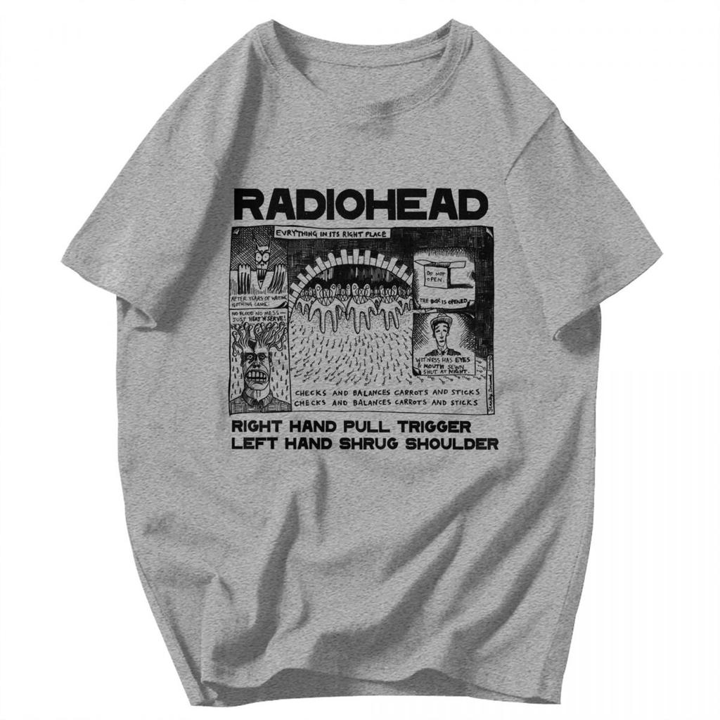 T-shirt da uomo Tutto al suo posto Radio Rock Fascia per capelli Regali Grafiche Y2K Abbigliamento Unisex T-shirt