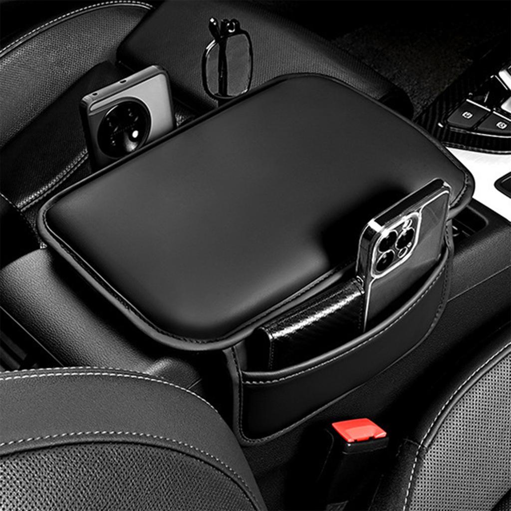 Car Armrest Box Riser Pad Memory Foam Cushion Universal Fit for Vehicles Comfortable Driving Support Reduce Arm Fatigue