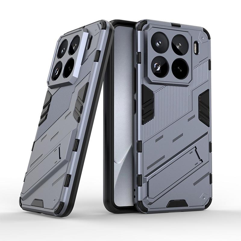Armor Protect Stand Rugged Back Cover For Xiaomi 15T Pro 17 Pro Max Redmi Note 15 Pro Plus 15 15C Wireless Charging Phone Case