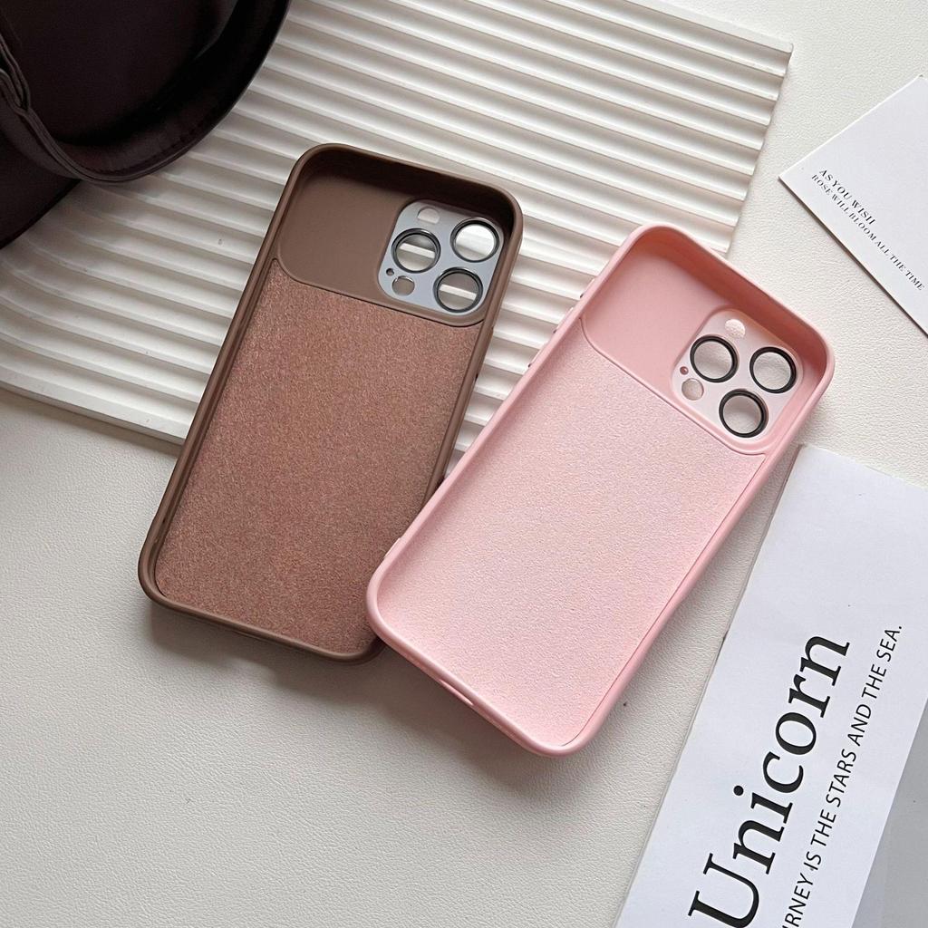 IPhone 17 Pro Max Case: Apple 16 Large Window Imitation Liquid Silicone, Anti-Fall, with 15 Lens Film for Women