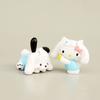 Adorable Sanrio Characters Cute Cartoon Kuromi My Melody Cinnamoroll Figure Toys Set
