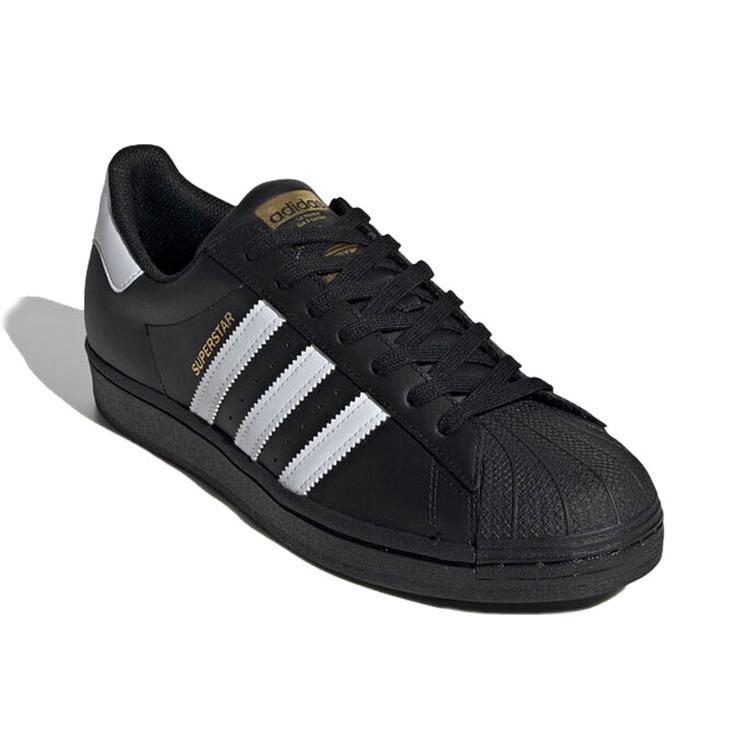 New Adidas Originals Superstar Core Black Cloud White Gold EG4959