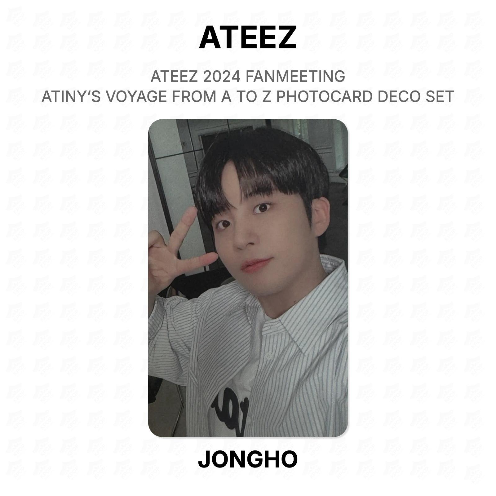 ATEEZ 2024 FANMEETING ATINY’S VOYAGE FROM A TO Z PHOTOCARD DECO SET Official Photocard JONGHO