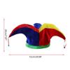 Clown Costume Hat Rainbow Color Halloween Props Cosplay Party Accessories Christmas Carnival Party Costume for Teenagers