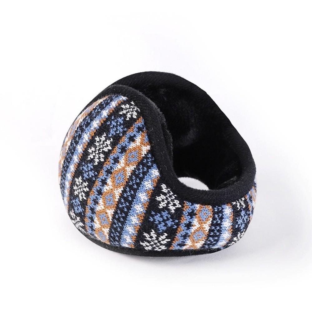 Knitted Warm Thicken Velvet Earmuff Foldable Thermal Ear Warmers Thicken Warmer Windproof Ear Muffs Cycling Ski Activities