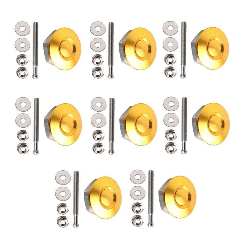 Hood Bonnet P Lock Clip Kit Car Bumper Latch Kit Hood Push Button Quick Release