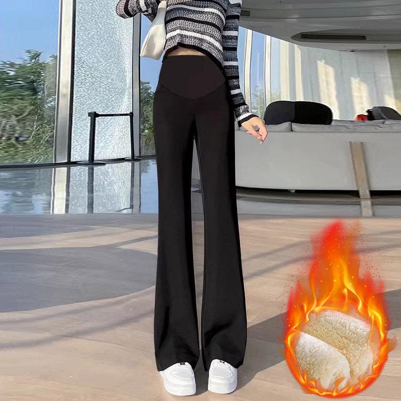 Autumn and Winter, Wear Belly Support Pants, Unskinned Belly Leggings, Yoga, Barbie Pants, Pregnant Women, Plus Velvet and Thickened