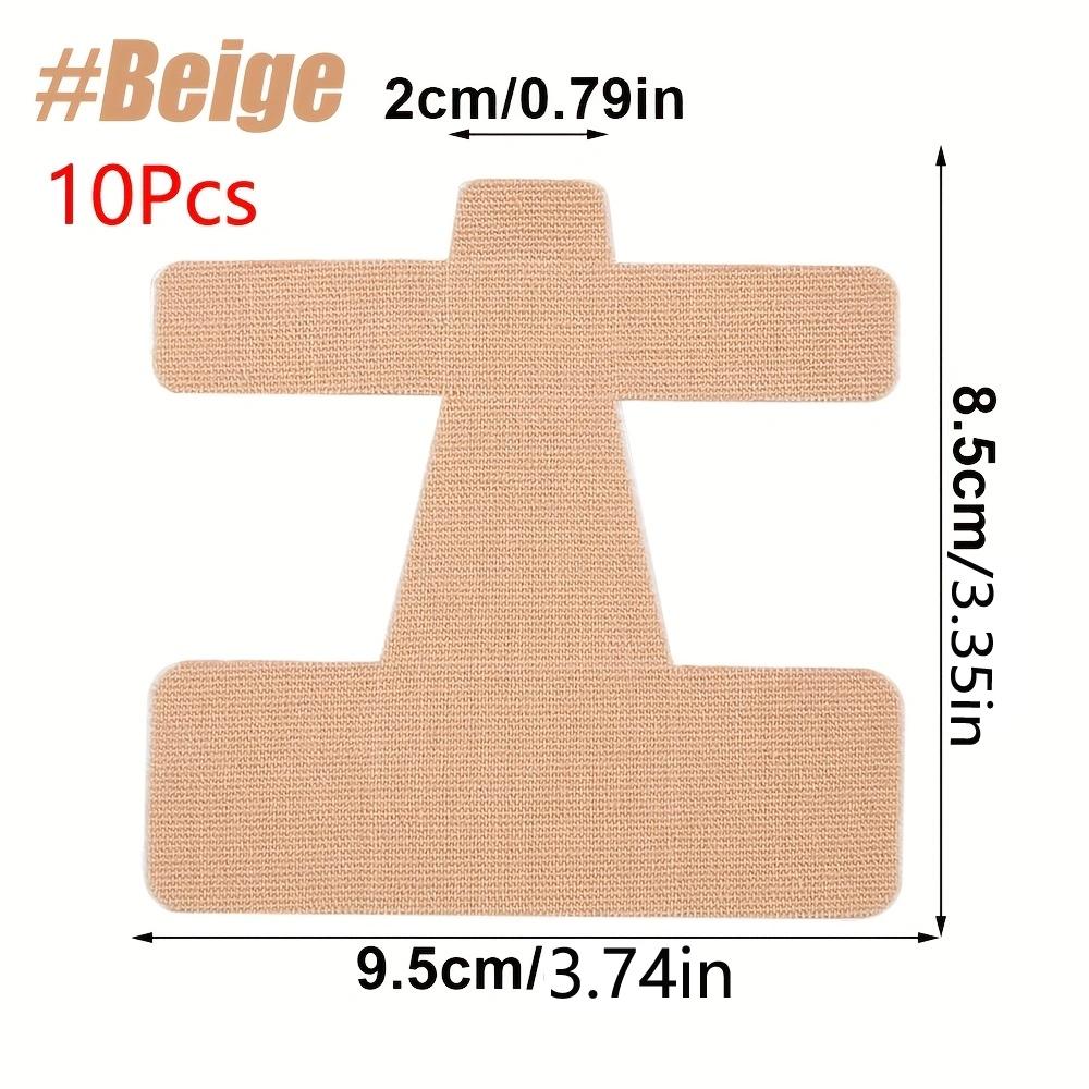 10 шт. Кинезиотейп для снятия боли в косточке большого пальца ноги Поддержка большого пальца Гипоаллергенный Без латекса бежевый