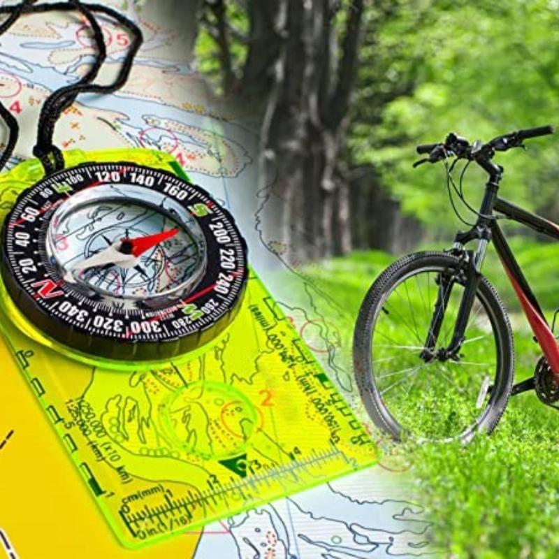 Outdoor Camping Directional Cross-country Race Hiking Special Compass Baseplate Ruler Map Scale Compass Night Boy Gift Tool