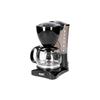 Cafetière à goutte - EDM - 6 tasses - 550W - Noir - 16,5x12,5x24cm