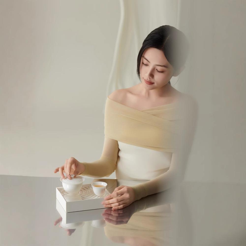 Portable Outdoor Travel Tea Set Light Luxury Cover Bowl Teacup Lazy Tea Artifact Company Business Gift