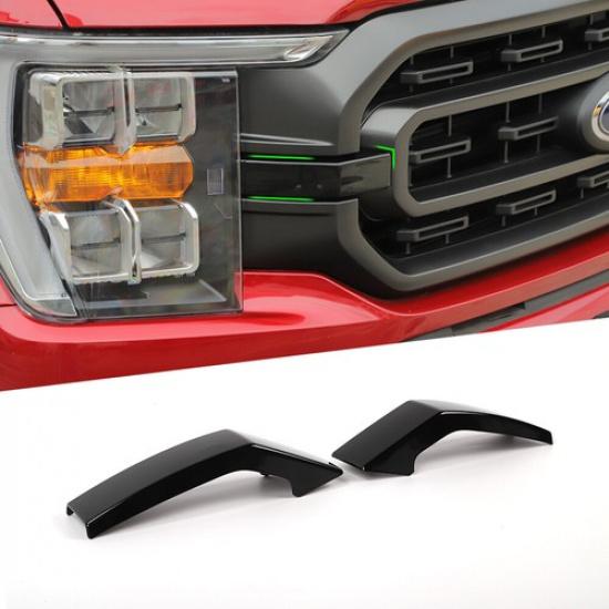 Black Front Bumper Center Grille Grill ert Cover Trim Bezel For Ford F150 21+