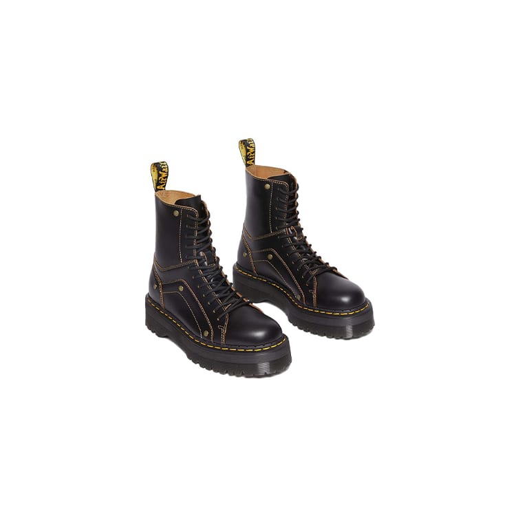 Dr. Martens Jadon Decon Smooth Platform Leather Boot 'Black' Women's 31211001
