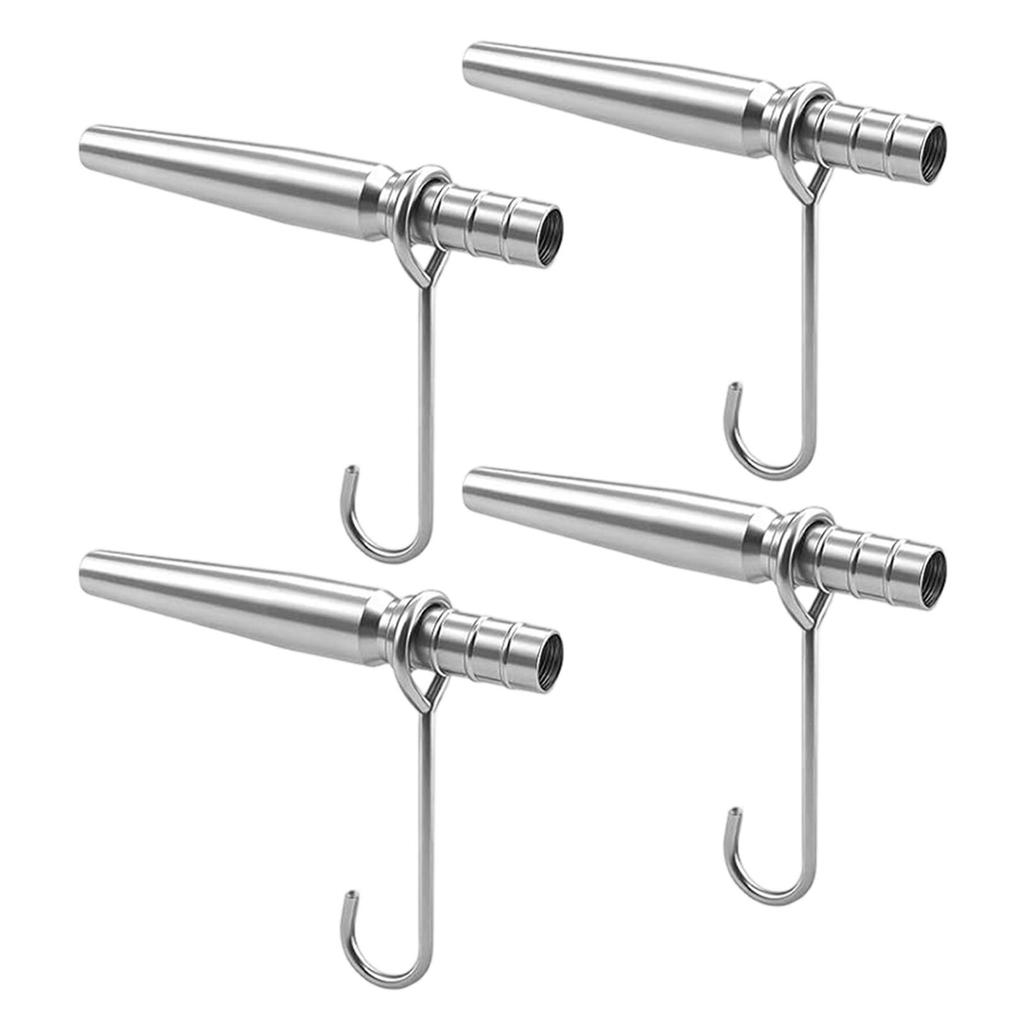 4 Pieces Professional Maple Tree Syrup Tap Kit with Hooks for Home Yard