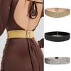 Solid Color Rhinestone Waist Belt Sparkle Party Belts High Quality Elastic Waist  Belt  for Women